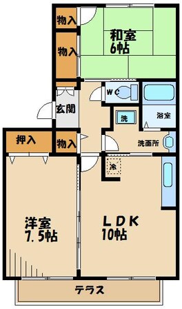 パインアベニューハイムの物件間取画像